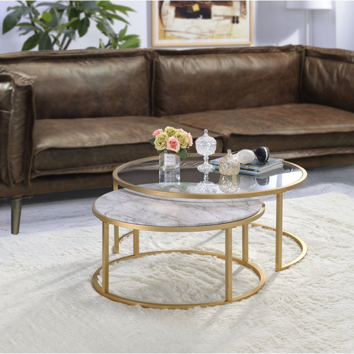 Mercer41 Anyan 2 Piece Coffee Table Set & Reviews Wayfair